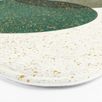 Circle Abstract - Greenery Bath Mat Gallery Image 3