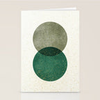 Circle Abstract - Greenery Stationery Card Gallery Image 2