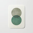 Circle Abstract - Greenery Bath Mat Gallery Image 1