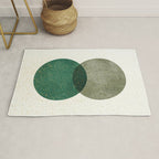 Circle Abstract - Greenery Rug Gallery Image 1