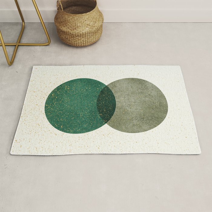 Circle Abstract - Greenery Rug Gallery Image 1