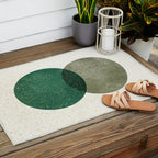 Circle Abstract - Greenery Outdoor Rug Gallery Image 2