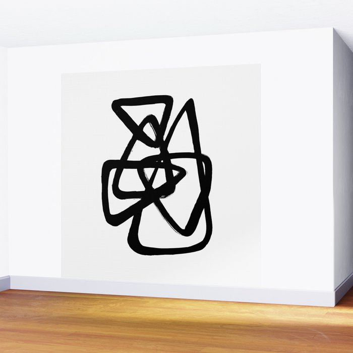 A Family Of Five White Background Wall Mural Gallery Image 2