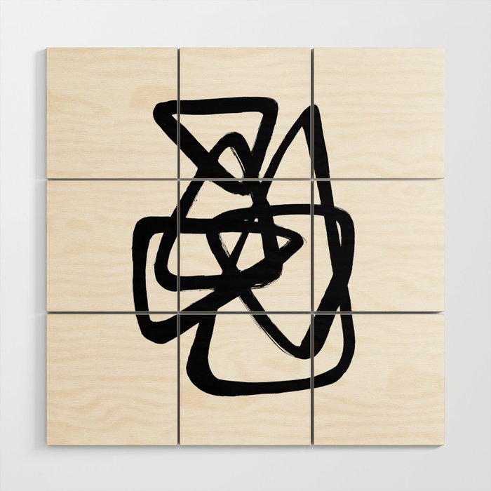 A Family Of Five White Background Wood Wall Art Gallery Image 1