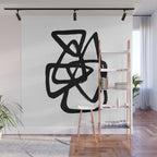 A Family Of Five White Background Wall Mural Gallery Image 1