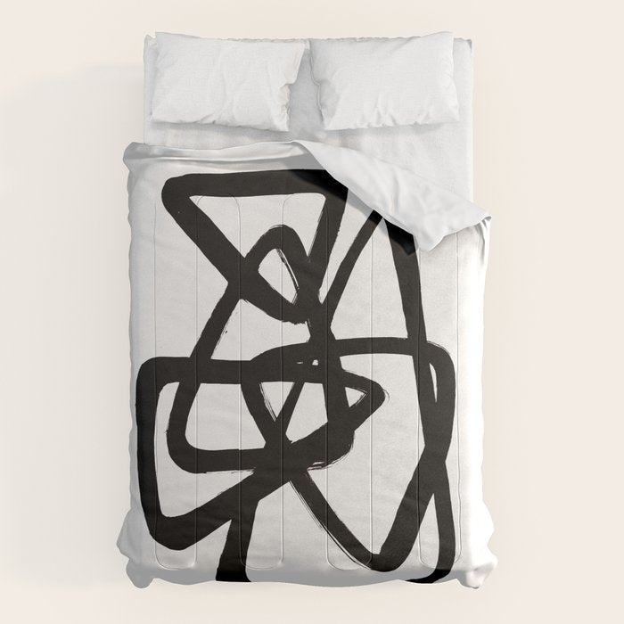 A Family Of Five White Background Comforter Gallery Image 6