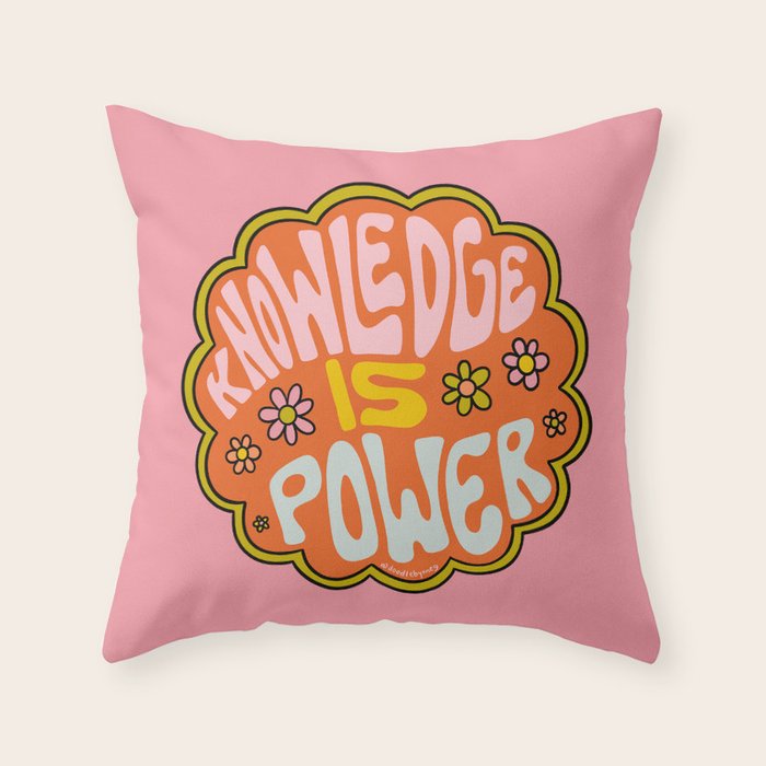 Knowledge is Power Throw Pillow Gallery Image 6
