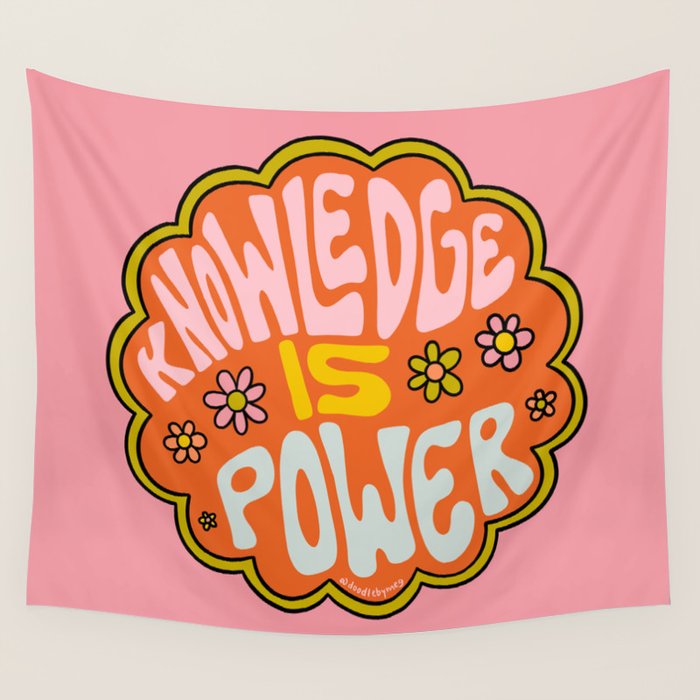 Knowledge is Power Wall Tapestry Gallery Image 4