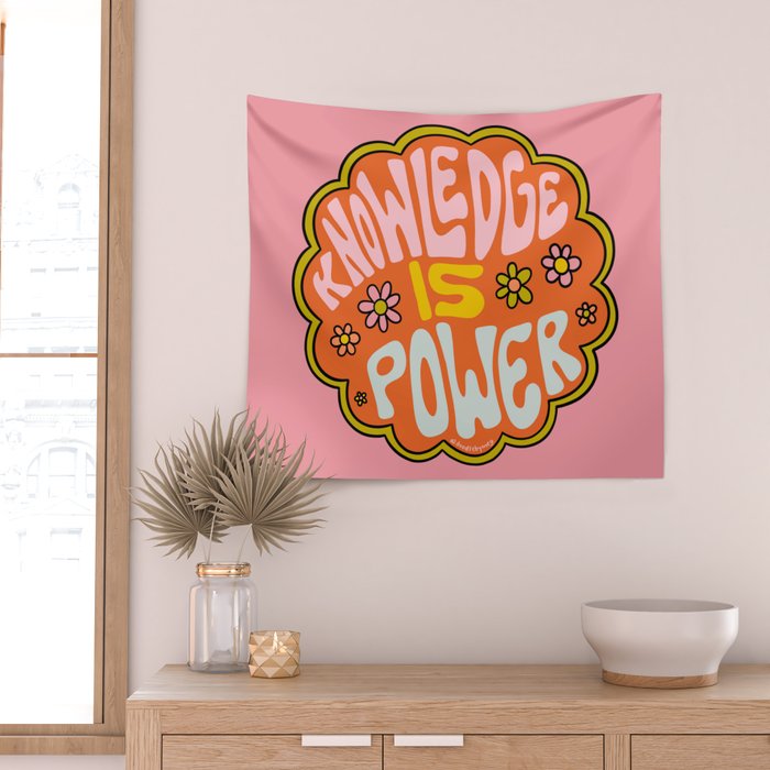 Knowledge is Power Wall Tapestry Gallery Image 2