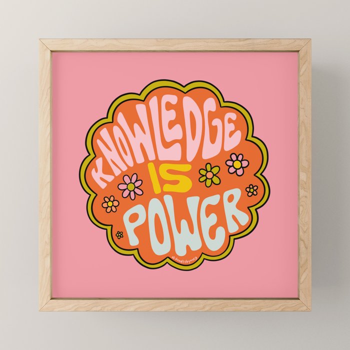 Knowledge is Power Mini Art Print Gallery Image 1