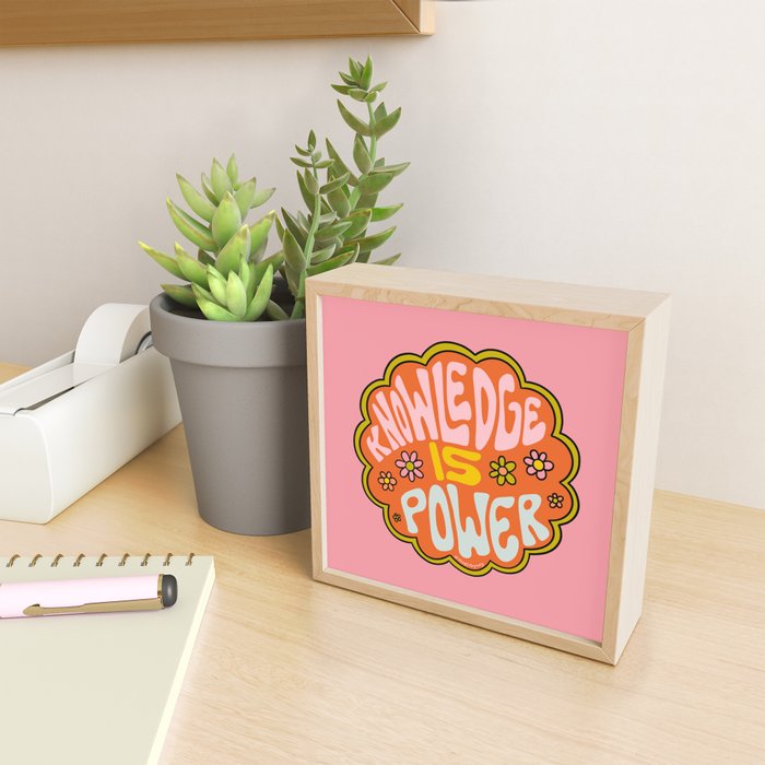 Knowledge is Power Mini Art Print Gallery Image 2