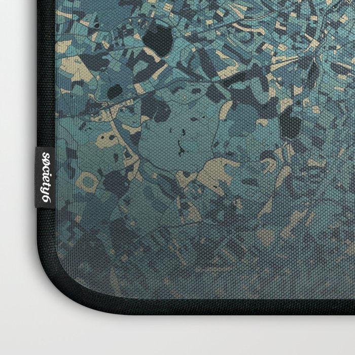 Boston, United States - Cream Blue Laptop Sleeve Gallery Image 3