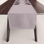 Cute Halloween Witch Cats and Pumpkins  Table Runner Gallery Image 1