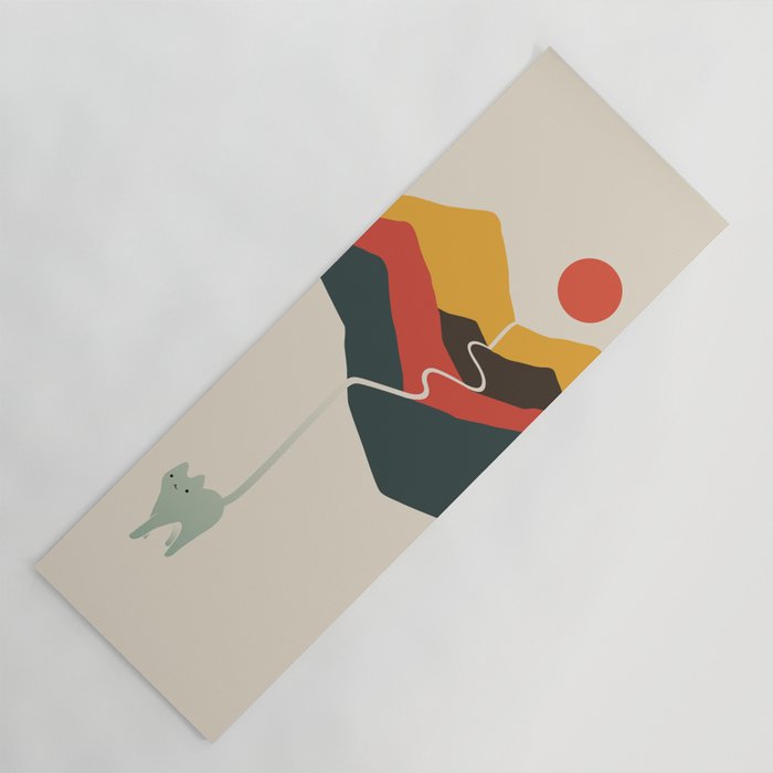 Cat Landscape 149 Yoga Mat Gallery Image 1