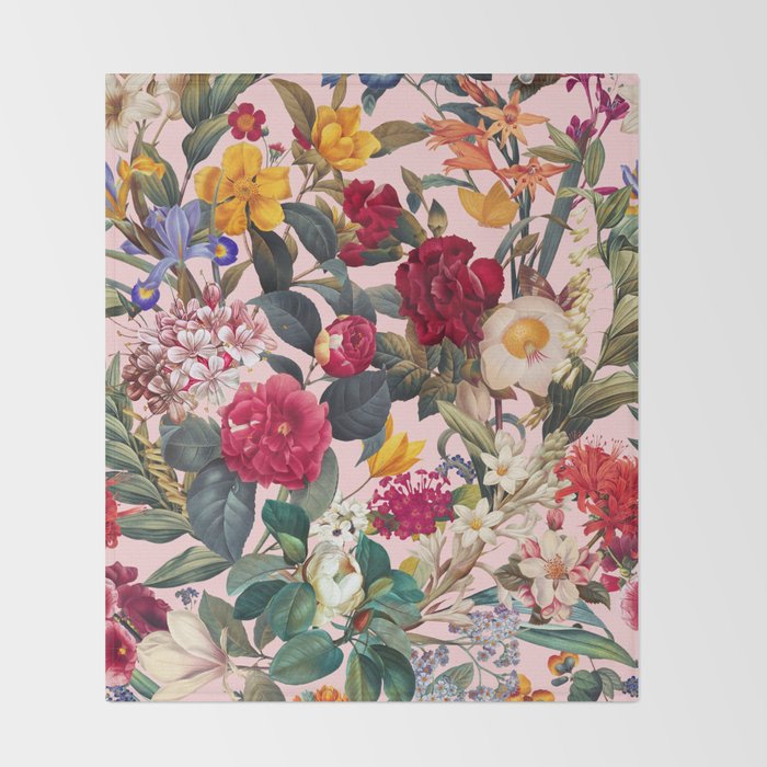 Floral Spice II Throw Blanket Gallery Image 2