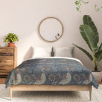 William Morris Bird and Anemone Forest Indigo Comforter Gallery Image 3