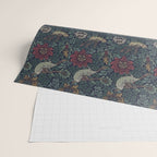 William Morris Bird and Anemone Forest Indigo Wrapping Paper Gallery Image 2