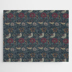 William Morris Bird and Anemone Forest Indigo Jigsaw Puzzle Gallery Image 1