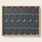 William Morris Bird and Anemone Forest Indigo Serving Tray Gallery Image 1