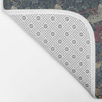 William Morris Bird and Anemone Forest Indigo Bath Mat Gallery Image 2