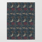 William Morris Bird and Anemone Forest Indigo Poster Gallery Image 4