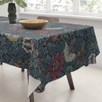 William Morris Bird and Anemone Forest Indigo Tablecloth Gallery Image 3