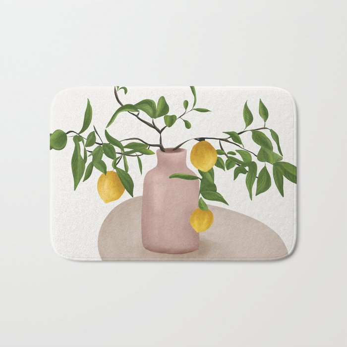 Lemon Branches Bath Mat Gallery Image 1