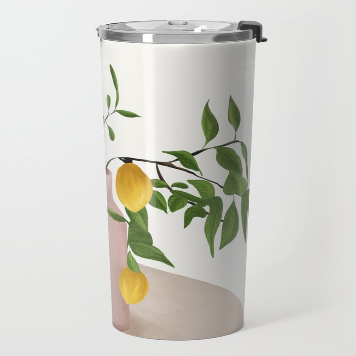 Lemon Branches Travel Mug Gallery Image 2