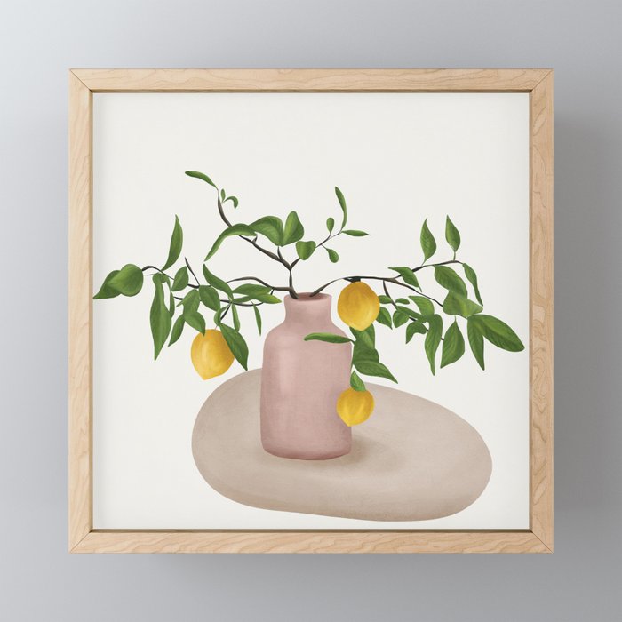 Lemon Branches Mini Art Print Gallery Image 1