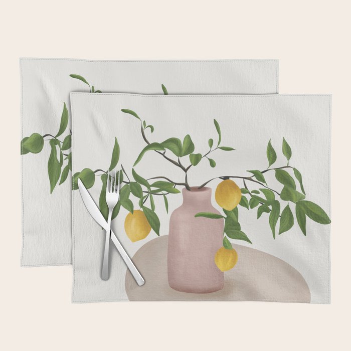 Lemon Branches Placemat Gallery Image 1