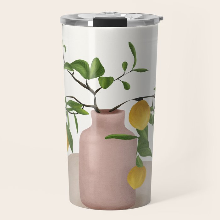 Lemon Branches Travel Mug Gallery Image 1