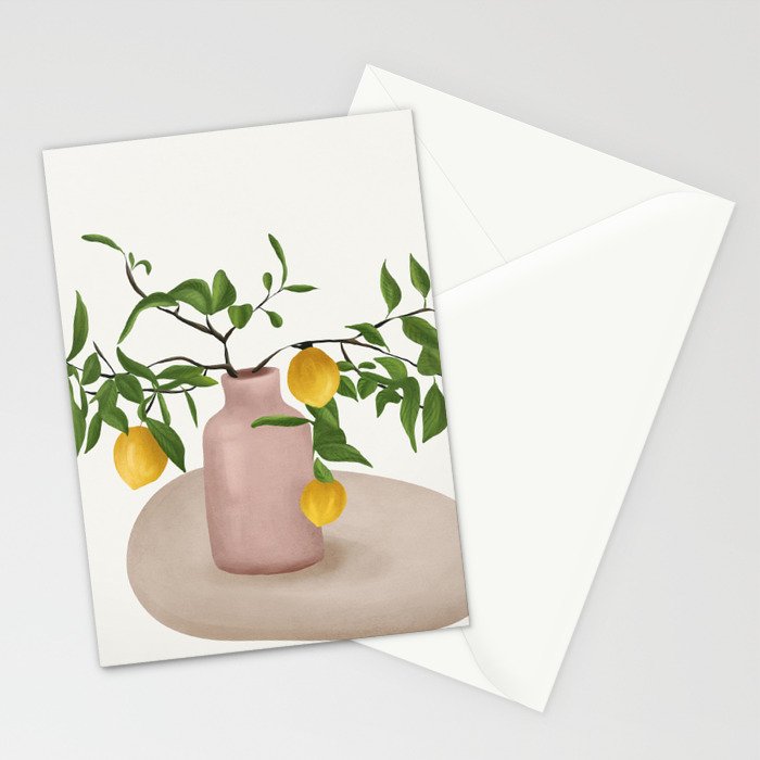 Lemon Branches Stationery Card Gallery Image 2