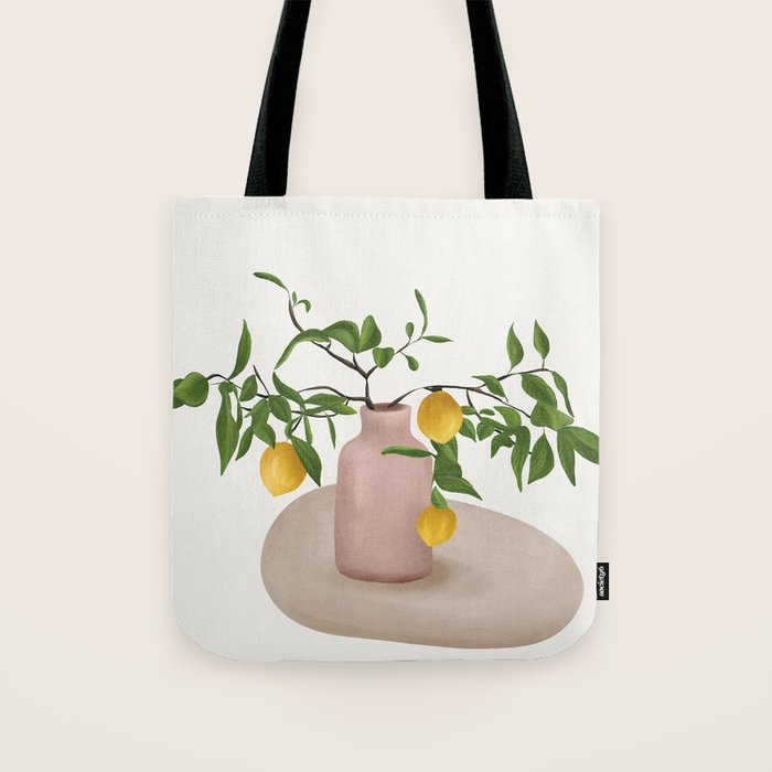Lemon Branches Tote Bag Gallery Image 1