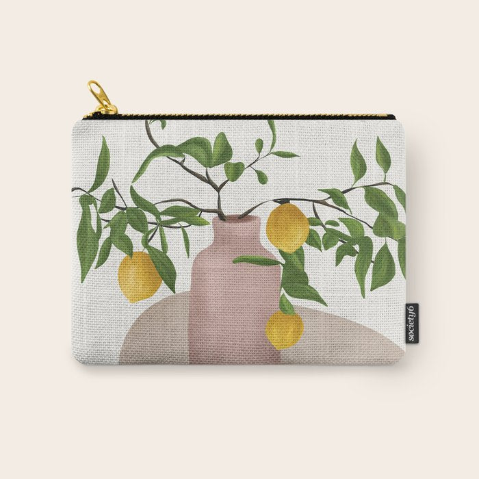 Lemon Branches Carry All Pouch Gallery Image 1
