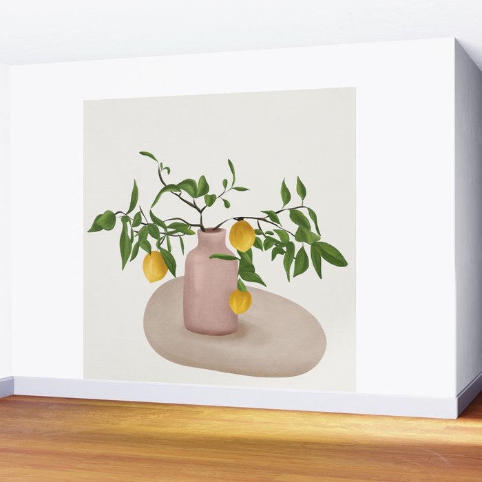 Lemon Branches Wall Mural Gallery Image 2
