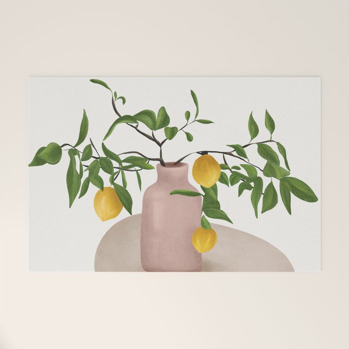 Lemon Branches Welcome Mat Gallery Image 1