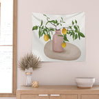 Lemon Branches Wall Tapestry Gallery Image 2