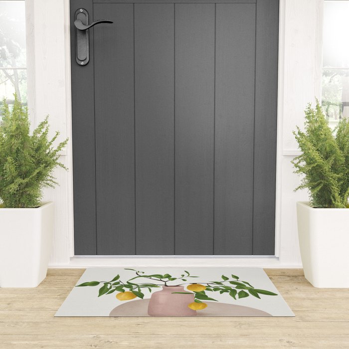 Lemon Branches Welcome Mat Gallery Image 3