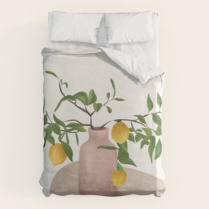 Lemon Branches Duvet Cover Gallery Image 1