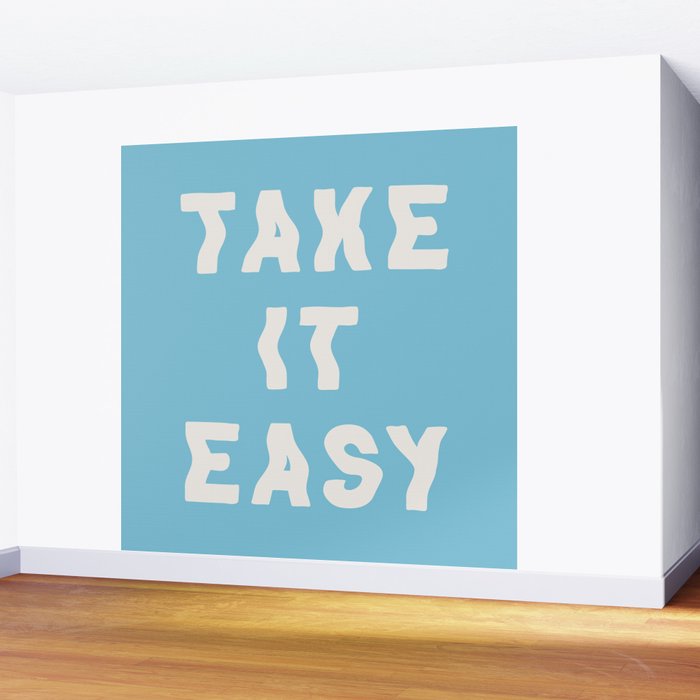 Take It Easy Sky Blue Wall Mural Gallery Image 2