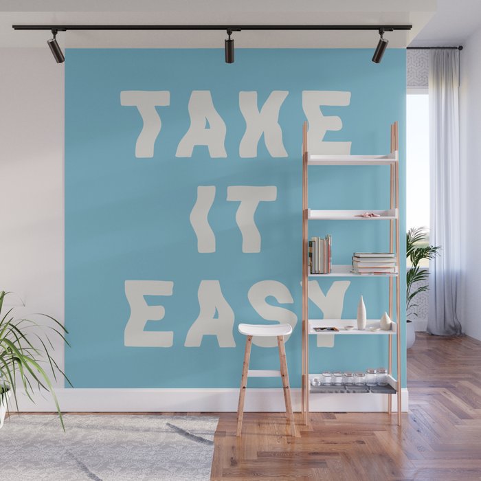 Take It Easy Sky Blue Wall Mural Gallery Image 1