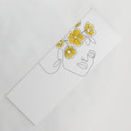 Mustard Bloom Girl Yoga Mat Gallery Image 1