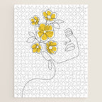 Mustard Bloom Girl Jigsaw Puzzle Gallery Image 1