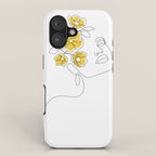 Mustard Bloom Girl iPhone Case Gallery Image 1