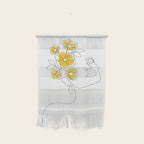 Mustard Bloom Girl Wall Hanging Gallery Image 1