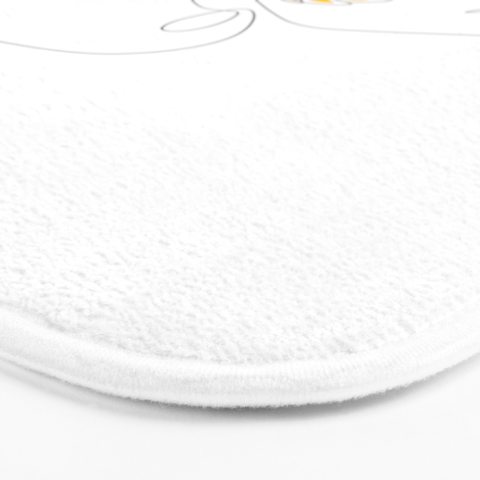 Mustard Bloom Girl Bath Mat Gallery Image 3