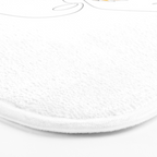 Mustard Bloom Girl Bath Mat Gallery Image 3