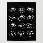 Evil Eye - Black and White Poster Gallery Image 4