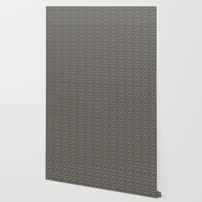 Boho Tiles | Charcoal Wallpaper Gallery Image 2