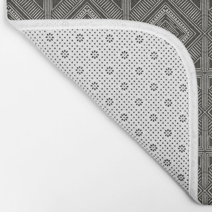 Boho Tiles | Charcoal Bath Mat Gallery Image 2
